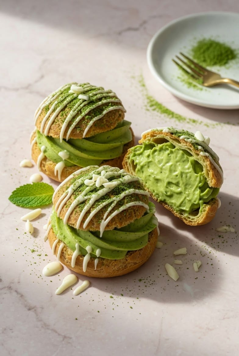 matcha choux